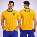 Camisa do Brasil Masculina da Copa Amarela Torcedor Seleção