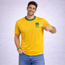 Camisa do Brasil Masculina da Copa Amarela Torcedor Seleção