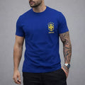Camisa do Brasil Masculina Seleção Brasileira 100% Algodão Premium