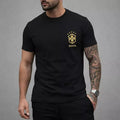 Camisa do Brasil Masculina Seleção Brasileira 100% Algodão Premium